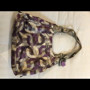 Coach Madison Maggie Hobo Bag - Purple